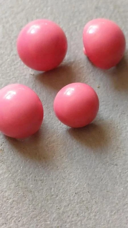 8 pink mushroom buttons new – photo 2